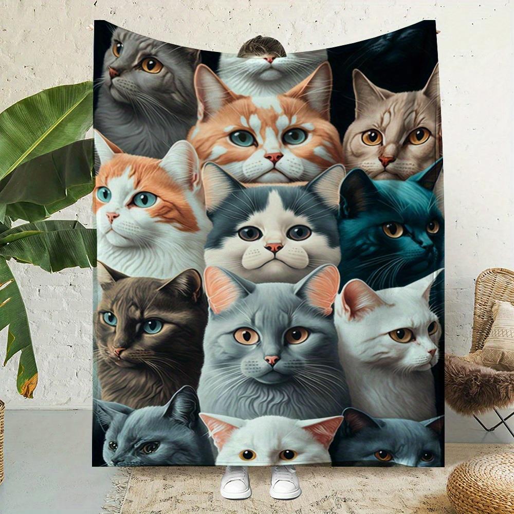 Home Textiles Face Towel - Cobertor estampado de flanela com estampa