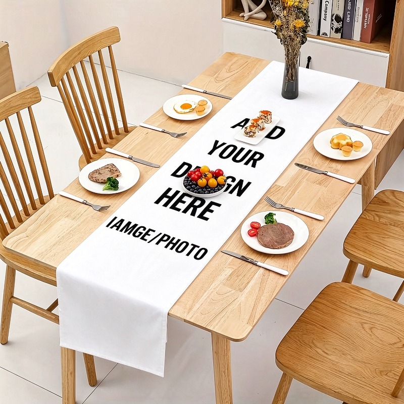 Caminho de mesa personalizado, - Home Textiles Usa avaliação e preço