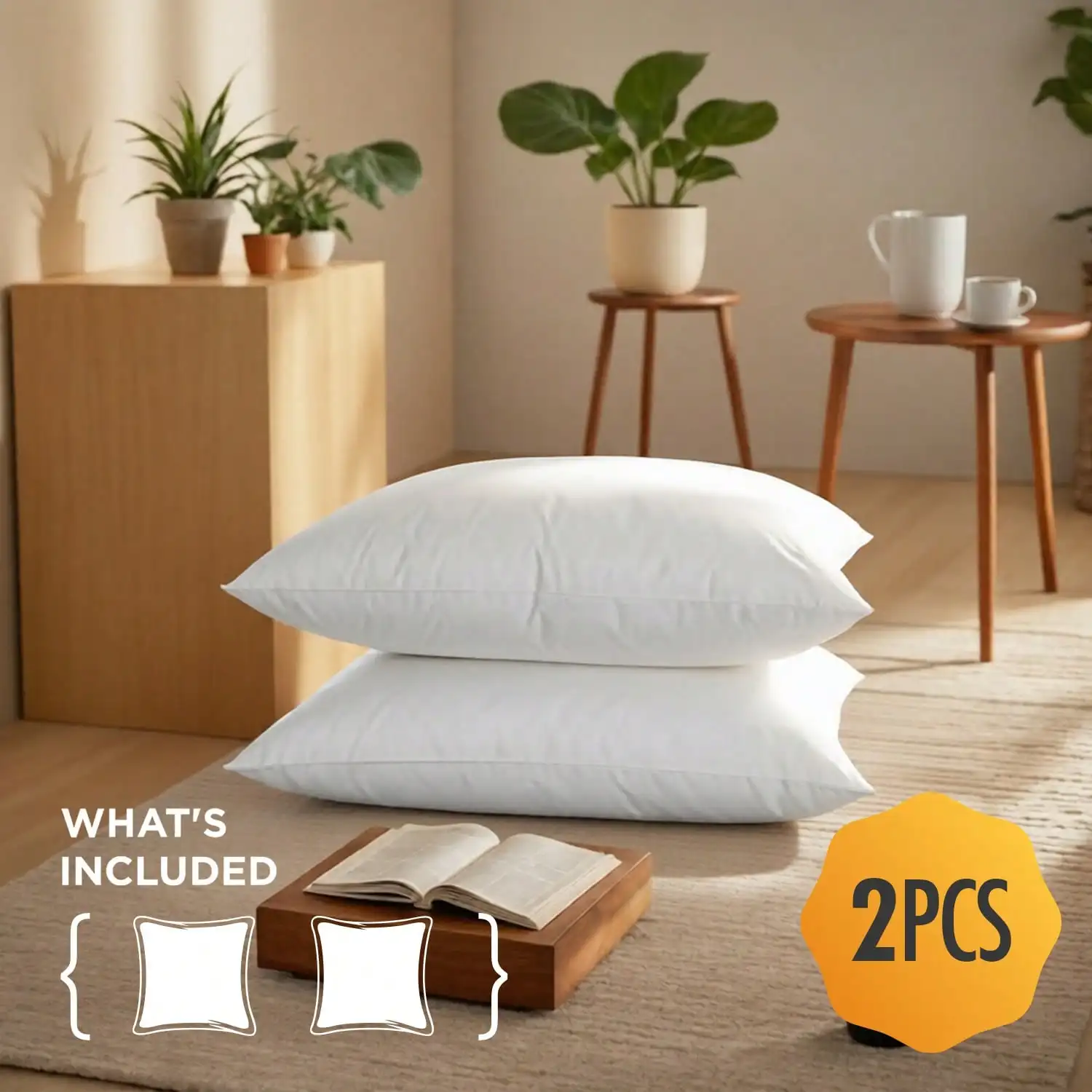 Conjunto de 2 e 4 unidades de  - Pillow Insert 18X18 avaliação e preço