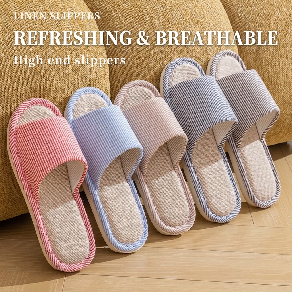 Chinelos de Linho Respirável p - Home Textile avaliação e preço
